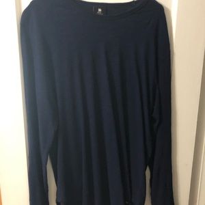 Young La navy slub longsleeve